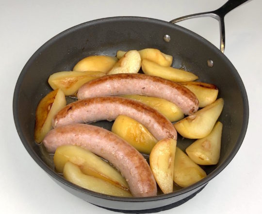 Sausage recipe with pears