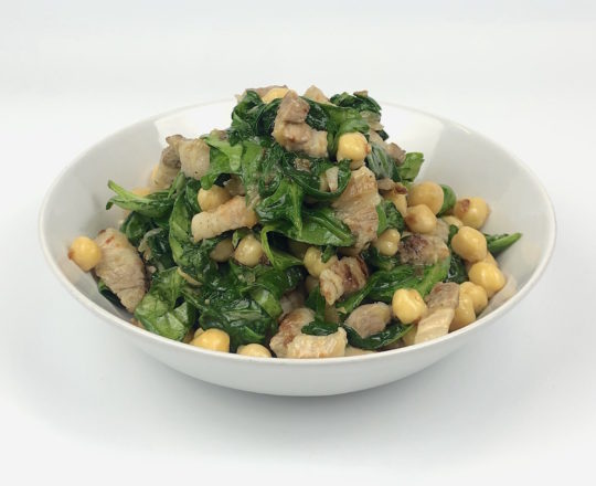 Chickpea recipe with spinach