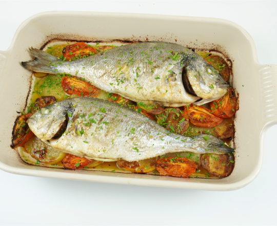 Receta de pescado al horno